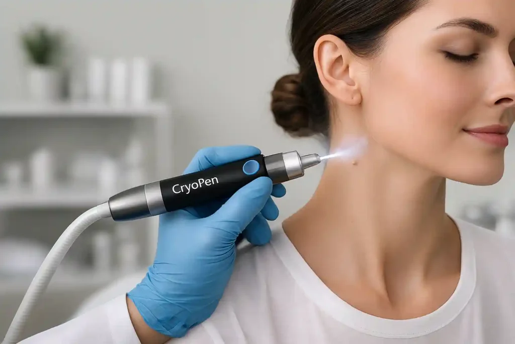 CryoPen: 5 Skin Concerns It May Be Used to Treat 3 Thinking about treatment for age spots? Contact Lipo Sculpt {name} to discuss your concerns and the options available.
